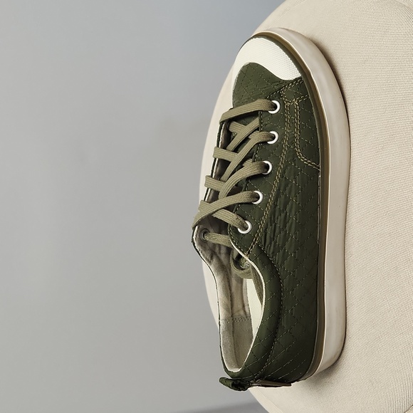 Women's, Olive/Khaki Green Quilted Keen Sneakers - Picture 7 of 12